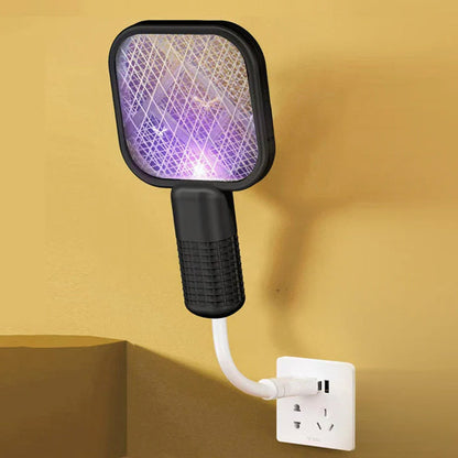Електричний знищувач комах від USB, Чорний / Лампа від комарів / Пастка для комарів / Електрична мухобойка