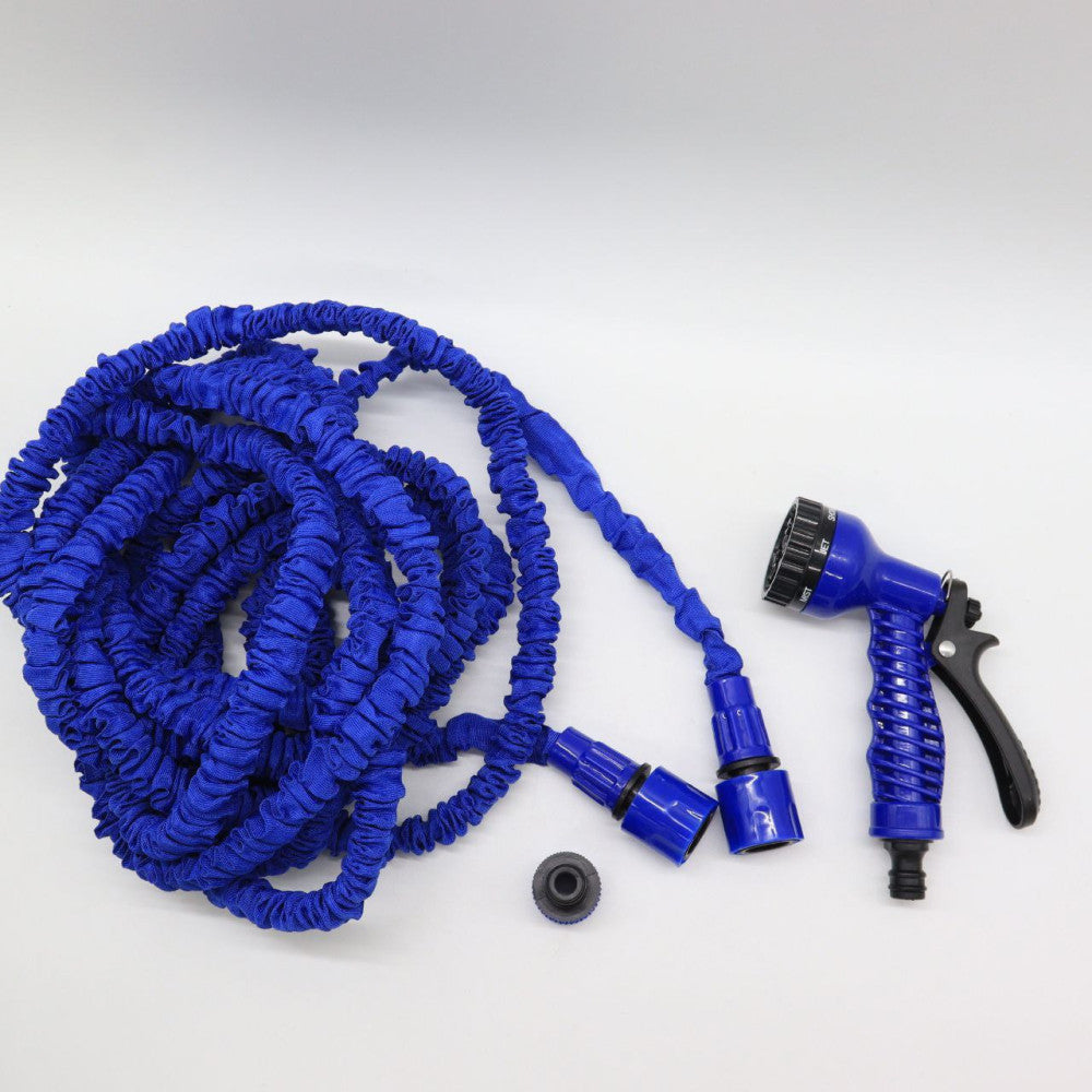 Шланг для поливу 30м з розпилювачем, Magic Hose, Синій / Шланг садовий, що розтягується / Поливочний шланг