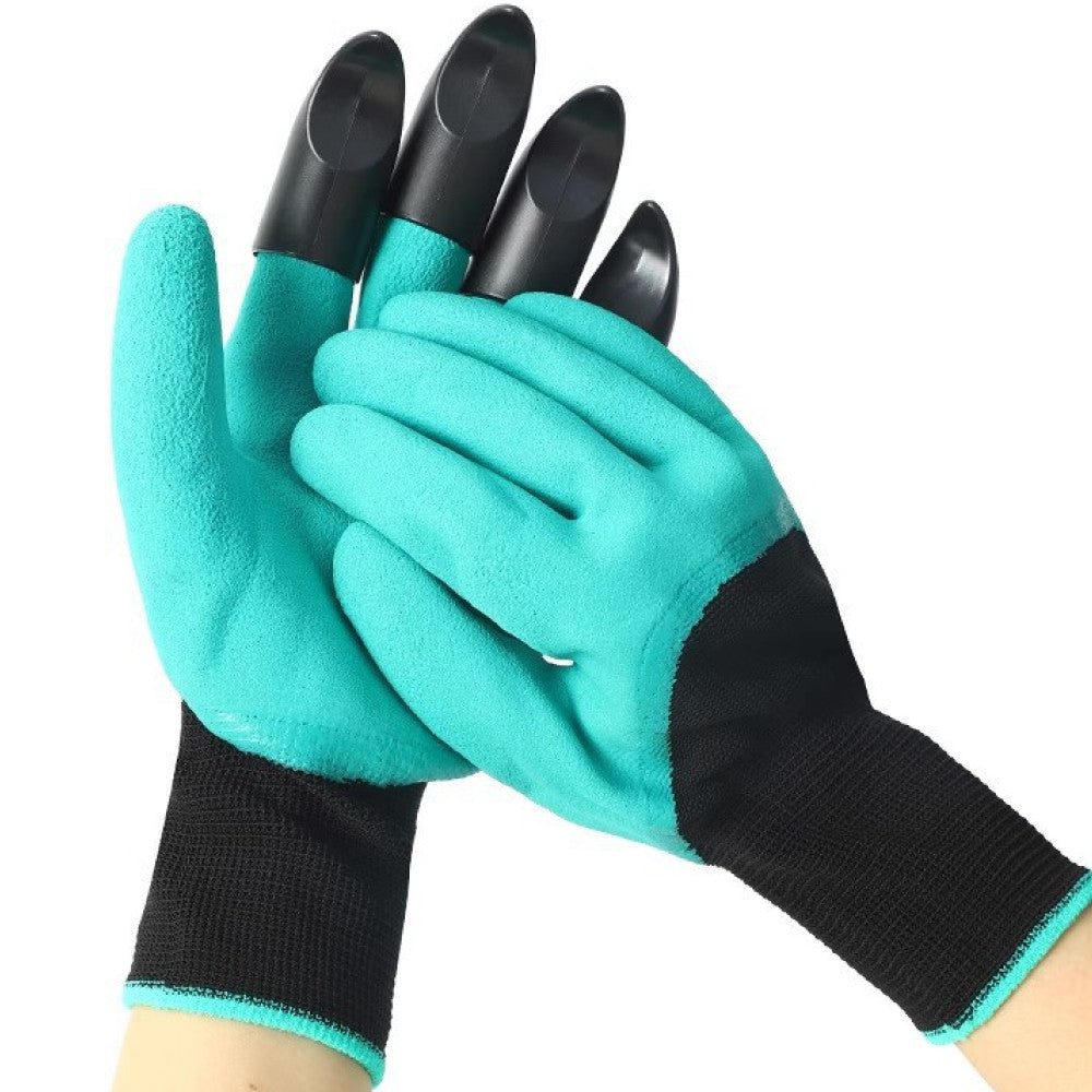 Рукавички кігті для саду та городу GARDEN GLOVE, Зелений / Садові рукавички / Рукавички з кігтями