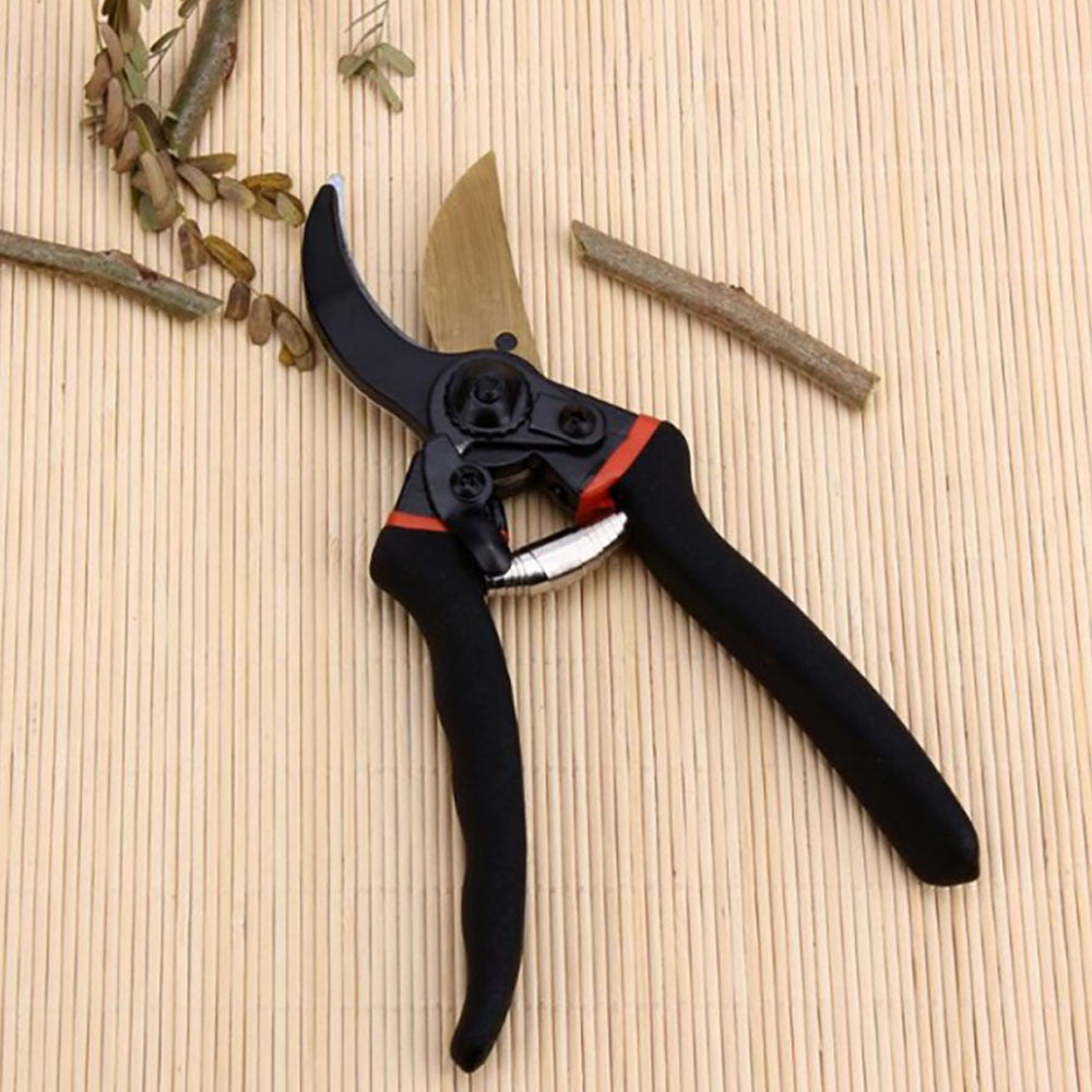 Професійний секатор садовий 21,5см, Pruner, Чорні / Секатор для обрізки дерев / Садові ножиці