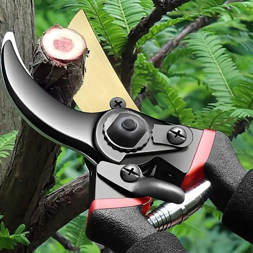 Професійний секатор садовий 21,5см, Pruner, Чорні / Секатор для обрізки дерев / Садові ножиці