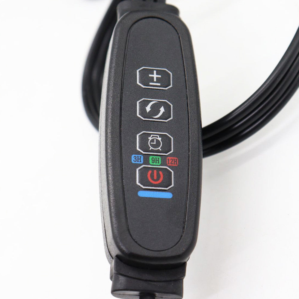 Ультрафіолетова лампа для рослин (3 головки 30w), від USB, Чорна / Світлодіодна фітолампа на прищіпці, з таймером