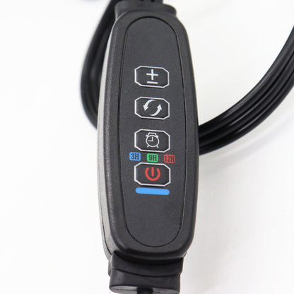 Ультрафіолетова лампа для рослин (3 головки 30w), від USB, Чорна / Світлодіодна фітолампа на прищіпці, з таймером