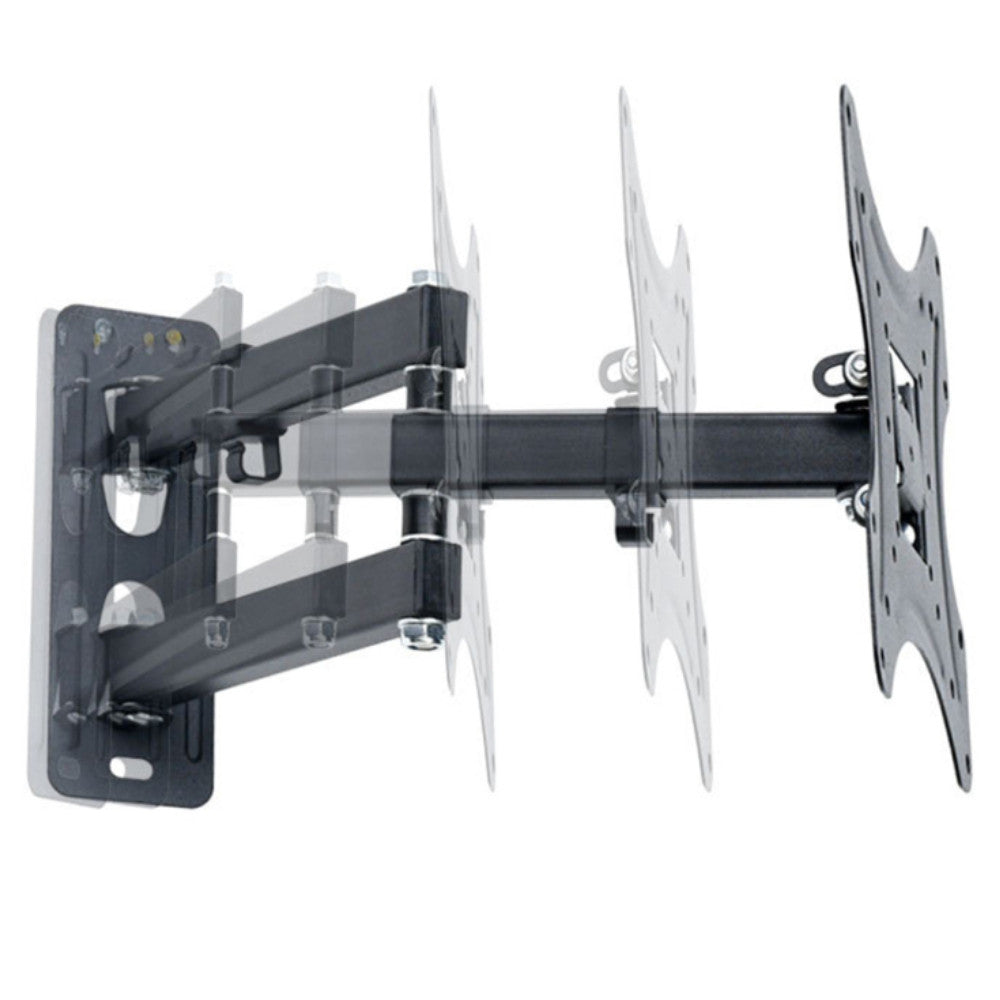 Кронштейн для телевізора 14"-55", 50 кг HDL-117-B-2 / Настінне поворотне кріплення для ТВ
