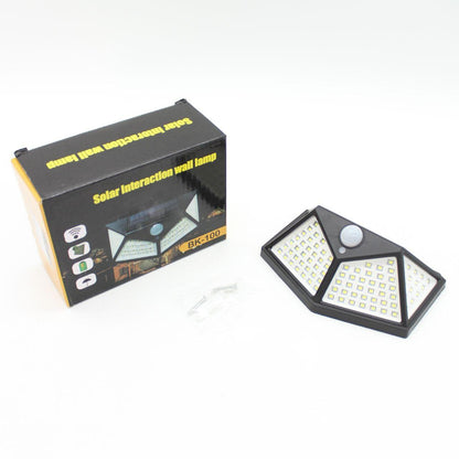 Вуличний ліхтар прожектор на сонячній батареї (100LED, 10W) BK-100 / Світлодіодний ліхтар підвісний