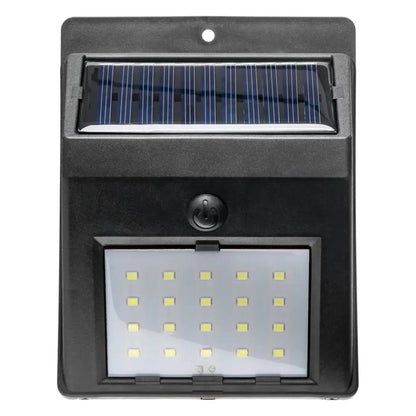 Вуличний LED світильник із сонячною панеллю, 20LED / Настінний фасадний світильник-ліхтар
