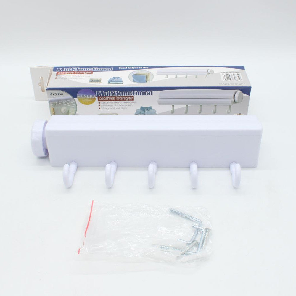 Автоматична мотузка для білизни 3,2м, K12-83 / Мотузка для сушіння білизни / Витяжна настінна сушарка для білизни