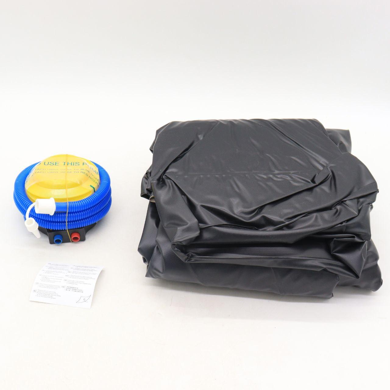 Надувний диван з пуфиком Air Sofa - 116х98х83см, Коричневий / Надувне крісло з пуфиком