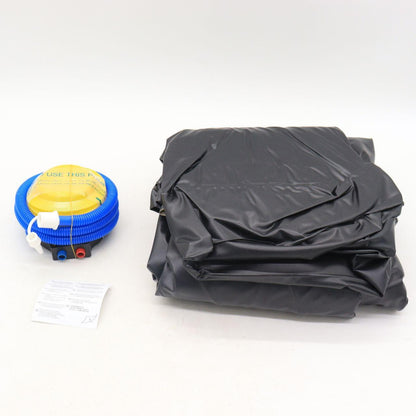 Надувний диван з пуфиком Air Sofa - 116х98х83см, Коричневий / Надувне крісло з пуфиком