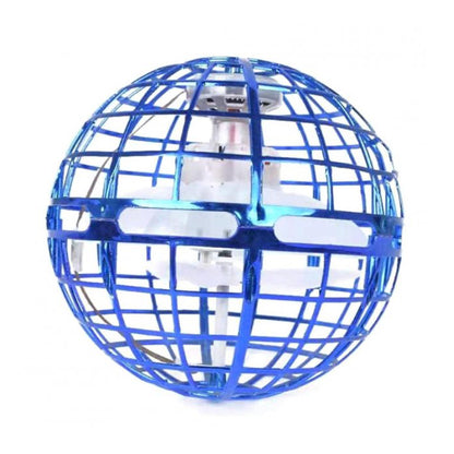 Куля літаюча FLYING SPINNER, Синій / Бумеранг спінер USB, що світиться, з LED підсвічуванням