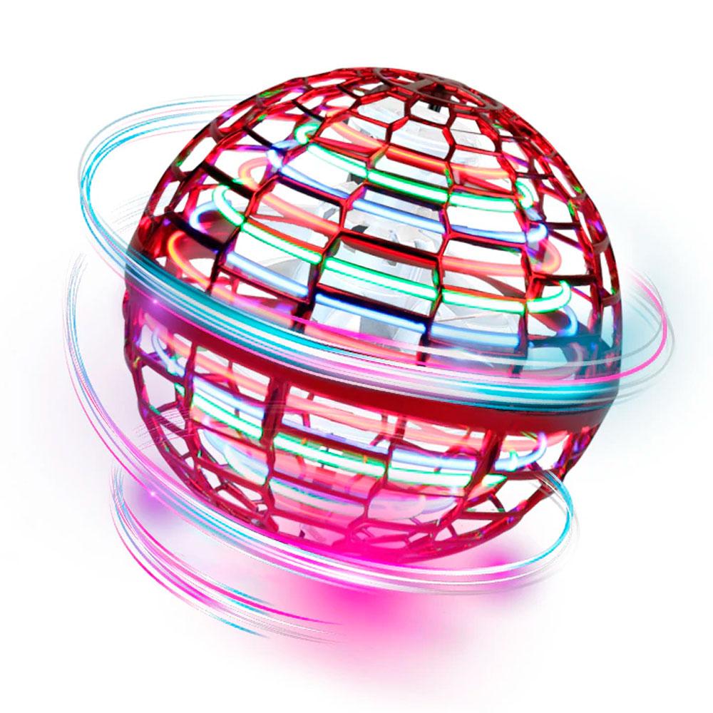 Куля літаюча FLYING SPINNER, Червона / Сяючий бумеранг спіннер USB з LED підсвічуванням