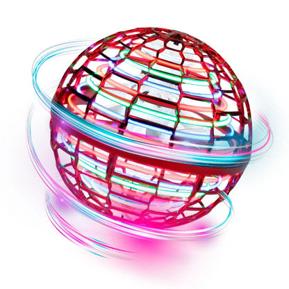 Куля літаюча FLYING SPINNER, Червона / Сяючий бумеранг спіннер USB з LED підсвічуванням