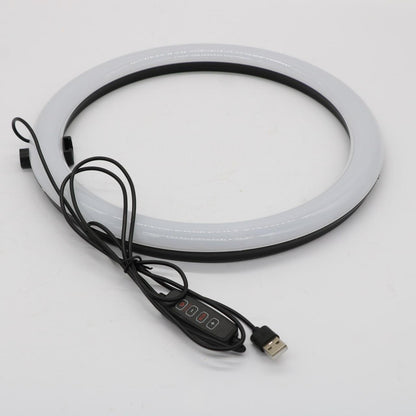 Кільцева лампа RGB 30 см, MJ 300 Soft Ring Light / Світлодіодна лампа / Лампа для блогерів
