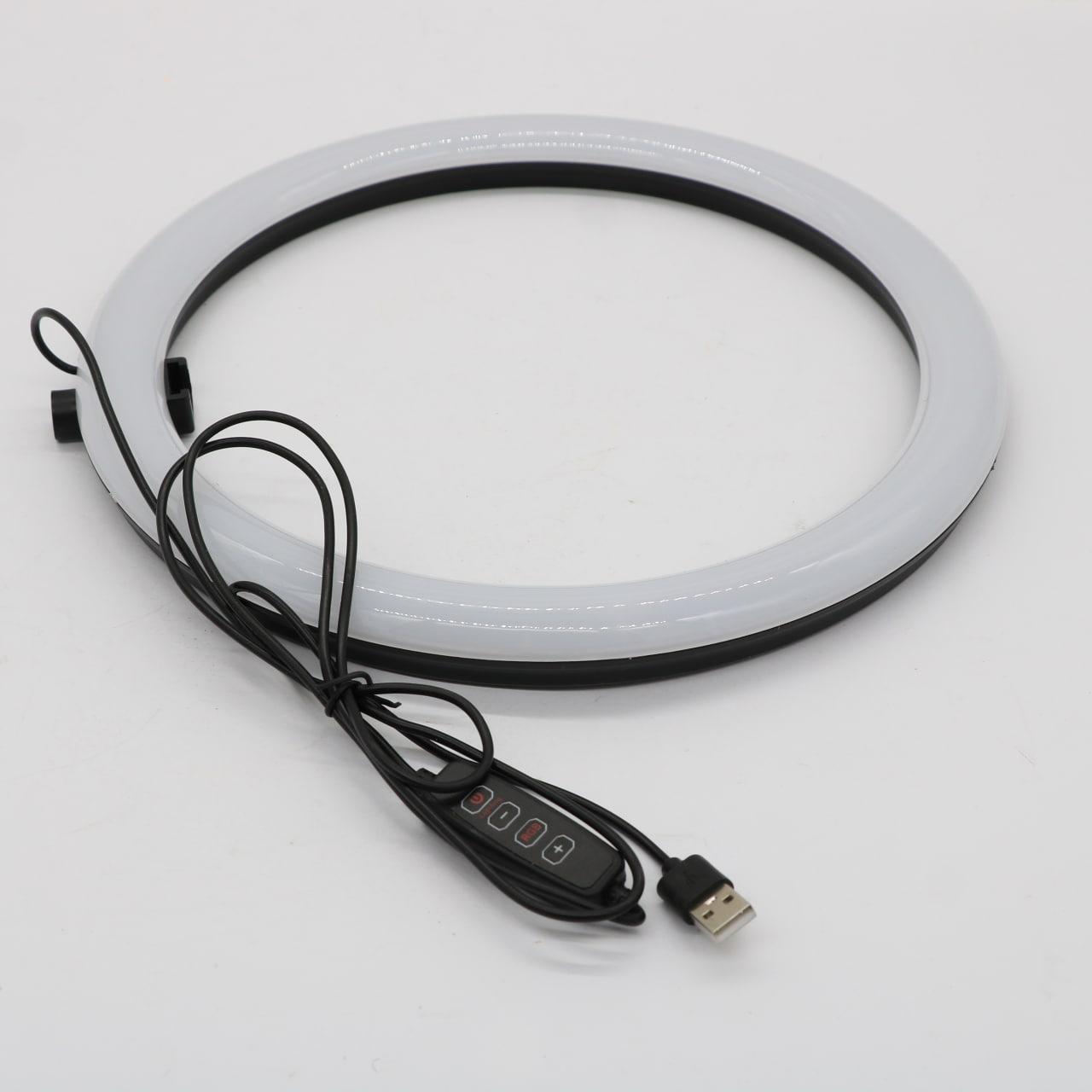 Кільцева лампа RGB 30 см, MJ 300 Soft Ring Light / Світлодіодна лампа / Лампа для блогерів