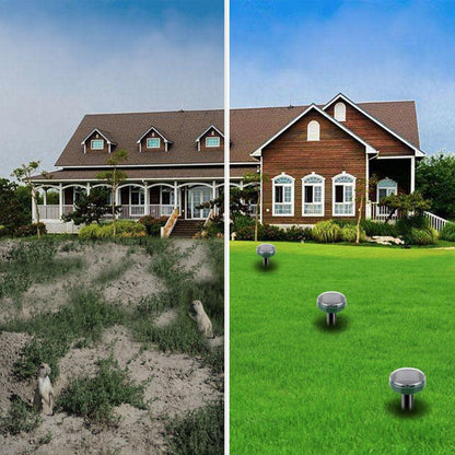 Ультразвуковий відлякувач гризунів та комах на сонячній батареї Garden Pro / Садовий відлякувач кротів