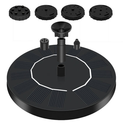 16см Фонтан насос на сонячній батареї + 6 насадок, Water Pump/ Садовий фонтан