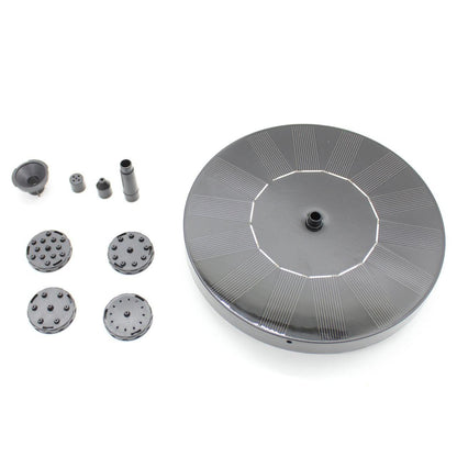 16см Фонтан насос на сонячній батареї + 6 насадок, Water Pump/ Садовий фонтан