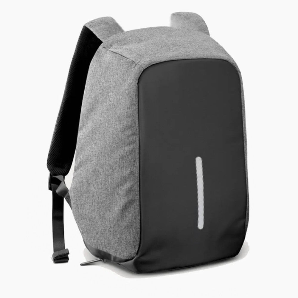 Міський рюкзак-антивор з USB (45х30х10 см) Bobby, сірий / Молодіжний рюкзак для ноутбука