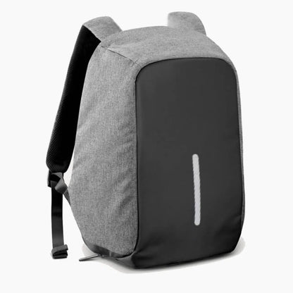 Міський рюкзак-антивор з USB (45х30х10 см) Bobby, сірий / Молодіжний рюкзак для ноутбука