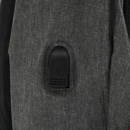 Міський рюкзак-антивор з USB (45х30х10 см) Bobby, сірий / Молодіжний рюкзак для ноутбука