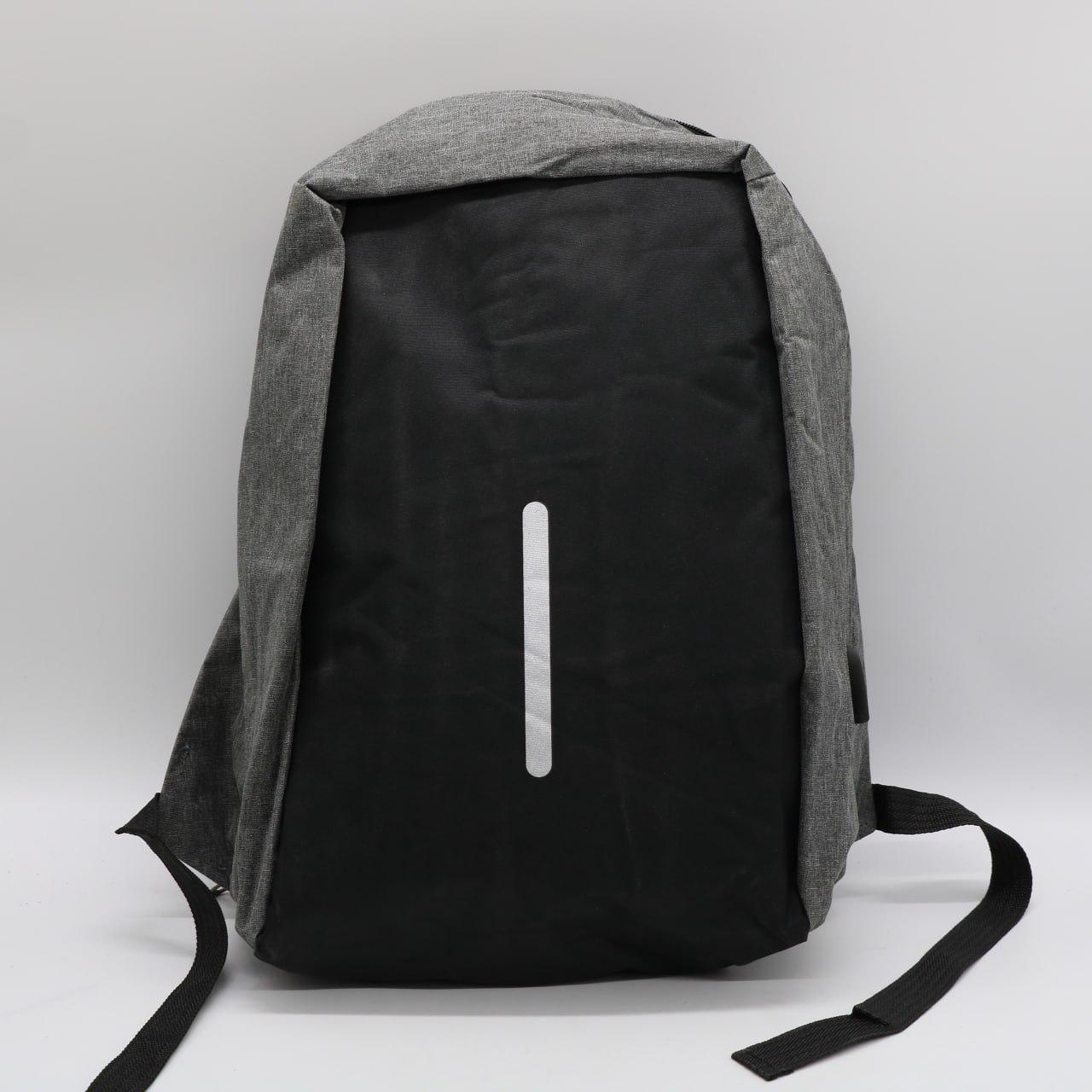 Міський рюкзак-антивор з USB (45х30х10 см) Bobby, сірий / Молодіжний рюкзак для ноутбука