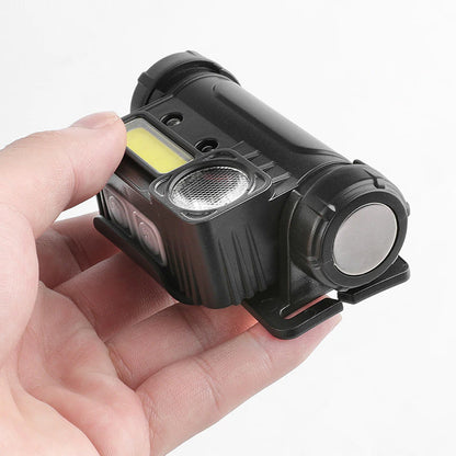 Налобний ліхтар із датчиком руху, BL-123 XPE+COB, з USB / Акумуляторний ліхтар із червоним світлом та магнітом