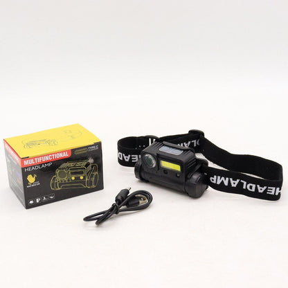 Налобний ліхтар із датчиком руху, BL-123 XPE+COB, з USB / Акумуляторний ліхтар із червоним світлом та магнітом