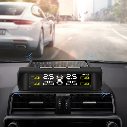 Система контролю тиску в шинах TPMS+SOLAR із сонячною панеллю / Датчик тиску в шинах авто з дисплеєм