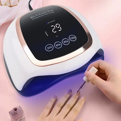 Лампа для манікюру 168W LED+UV SUN BQ-V3 / Професійна лампа для сушіння гель лаку