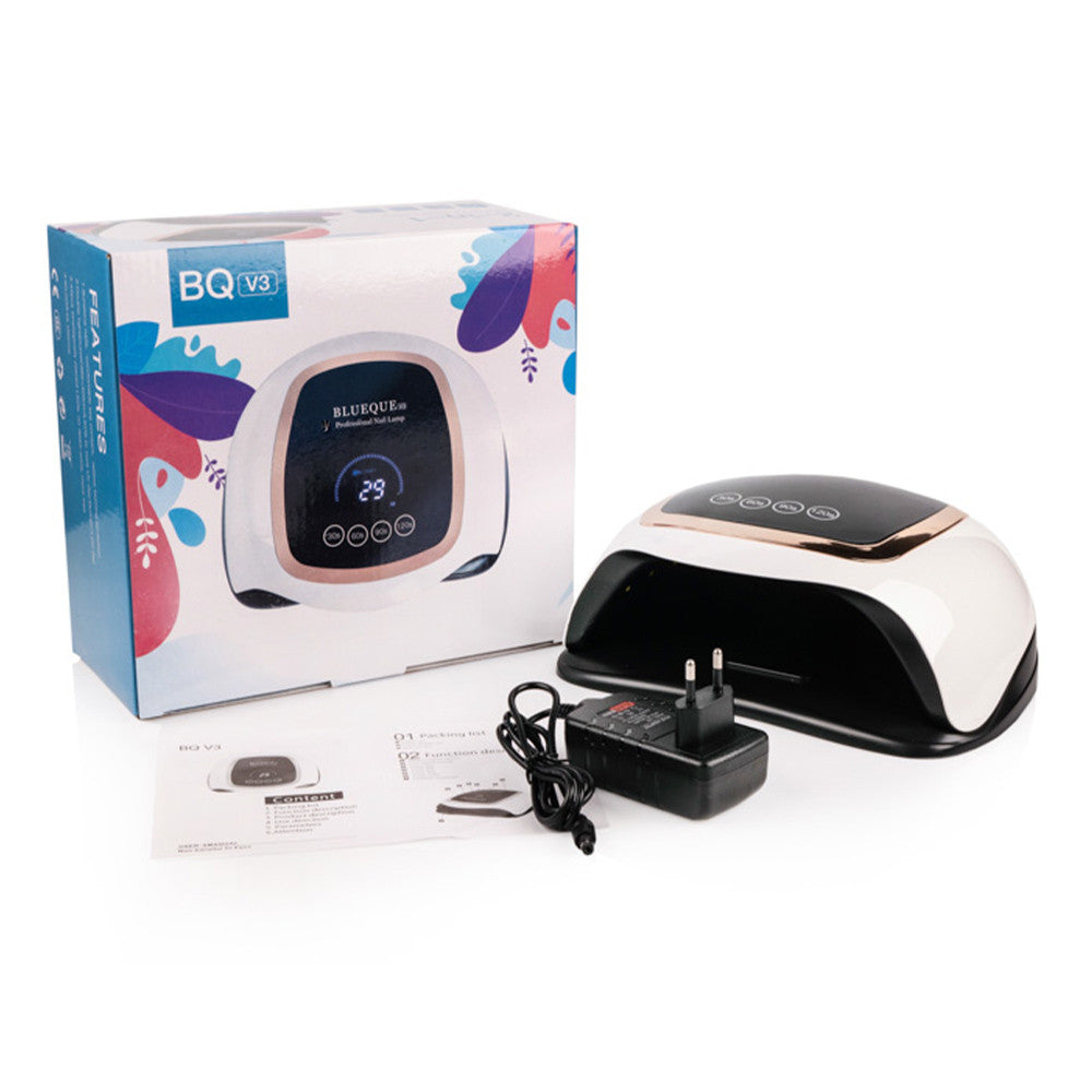Лампа для манікюру 168W LED+UV SUN BQ-V3 / Професійна лампа для сушіння гель лаку