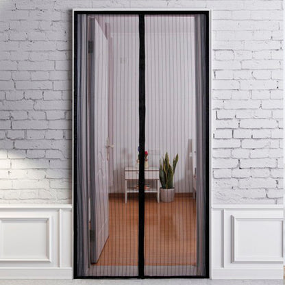 Москітна шторка на двері 210х100см, Magic Mesh, Чорна / Антимоскітна сітка на двері