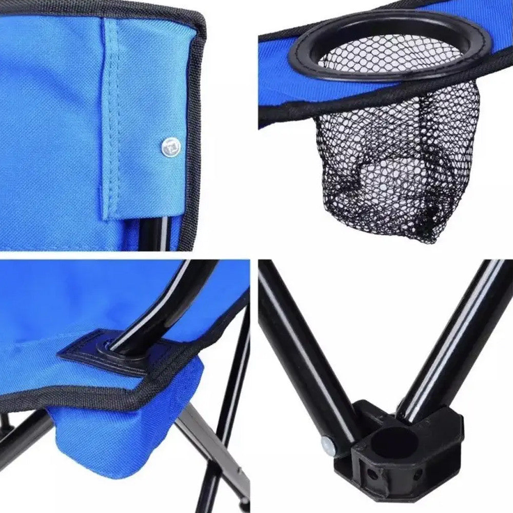 Стілець туристичний розкладний до 100 кг (80×76×50см) / Складаний стілець, крісло для походів у чохлі