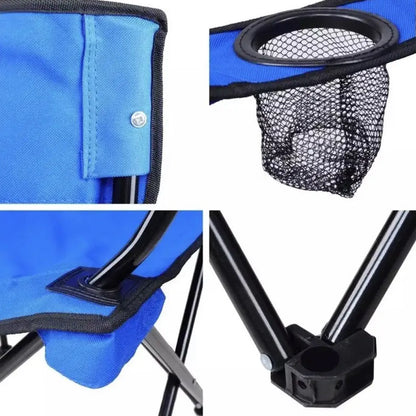 Стілець туристичний розкладний до 100 кг (80×76×50см) / Складаний стілець, крісло для походів у чохлі