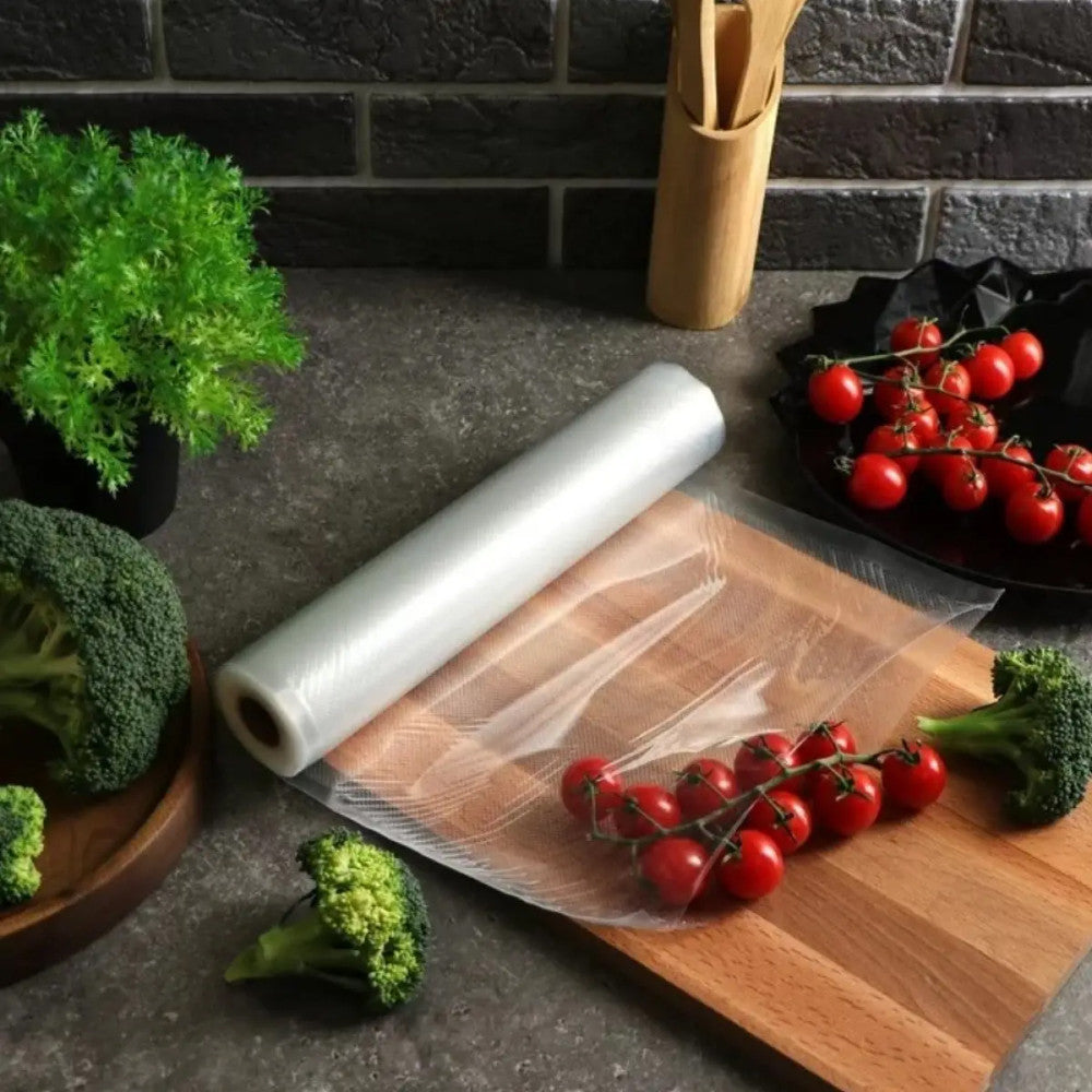 Пакети для вакууматора 5м х 30см, 1 рулон / Вакуумні пакети для зберігання їжі / Пакети в рулоні