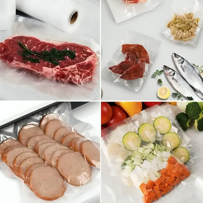 Пакети для вакууматора 5м х 30см, 1 рулон / Вакуумні пакети для зберігання їжі / Пакети в рулоні