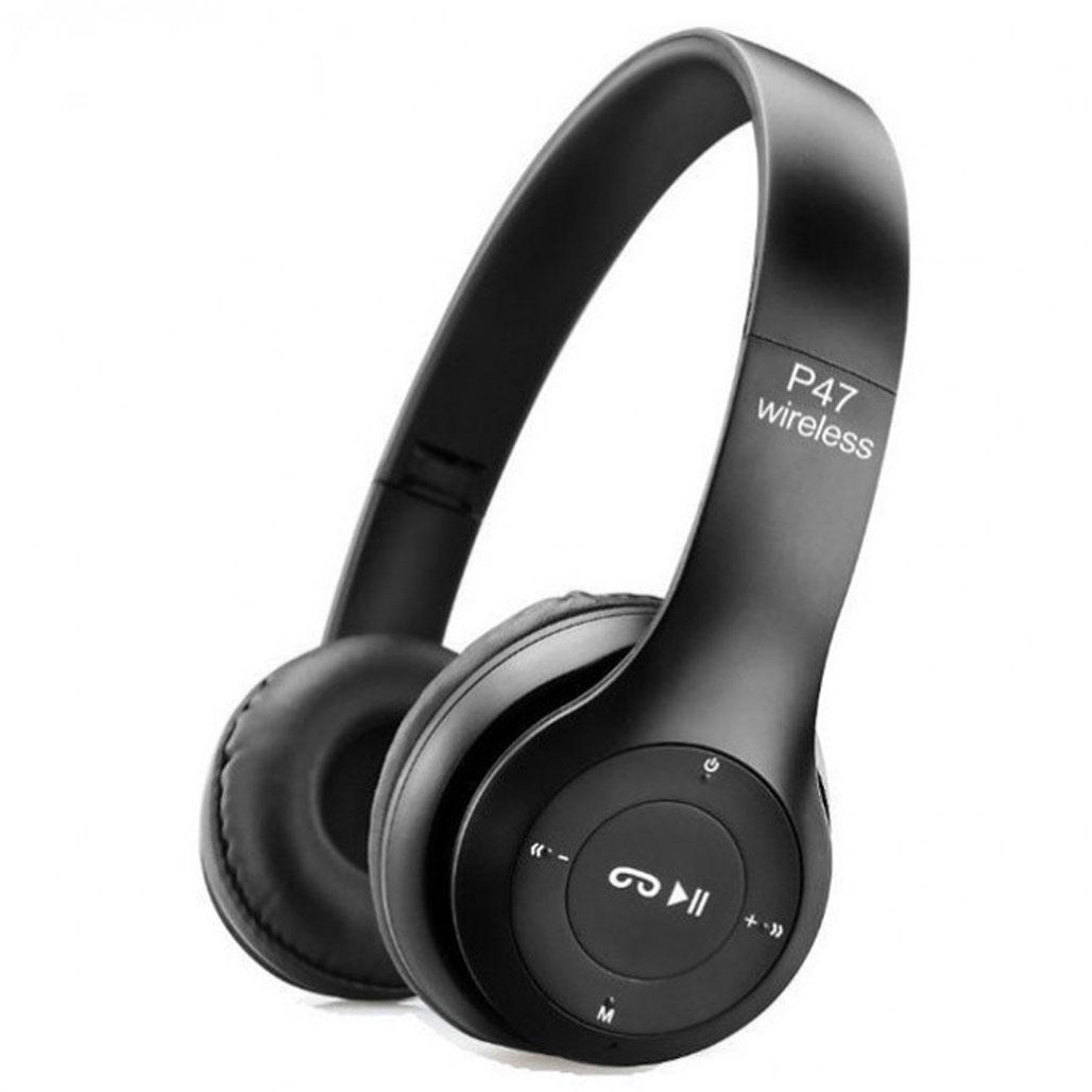 Бездротові Bluetooth навушники P47 з плеєром та microSD / Повнорозмірні накладні навушники з мікрофоном