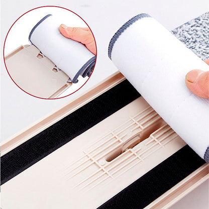 Комплект швабра та відро з самовіджимом 3,5л, Scratch Cleaning Mop, Бежева / Набір для прибирання / Швабра ледарка