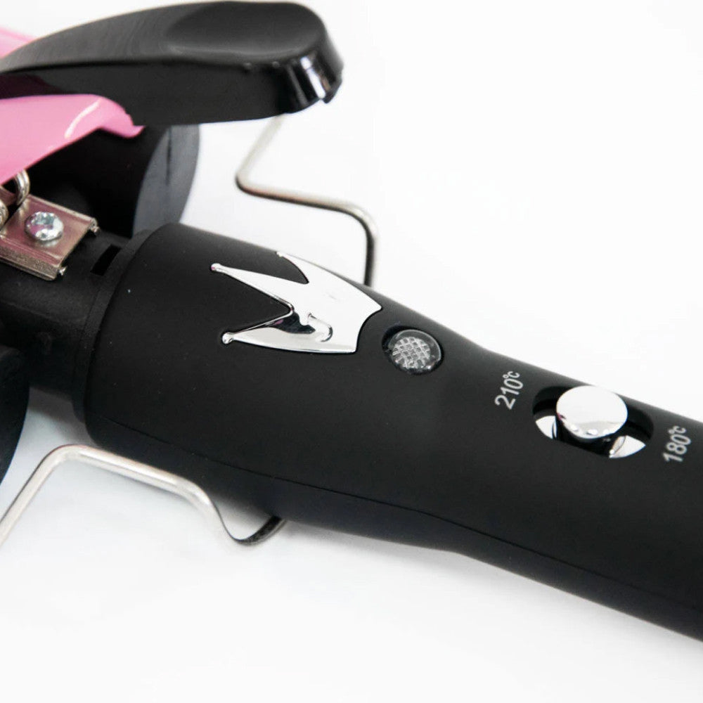 Плойка потрійна 90Вт, від мережі, GM 1956, Рожевий / Плойка хвиля / Плойка для волосся / Щипці для завивки волосся