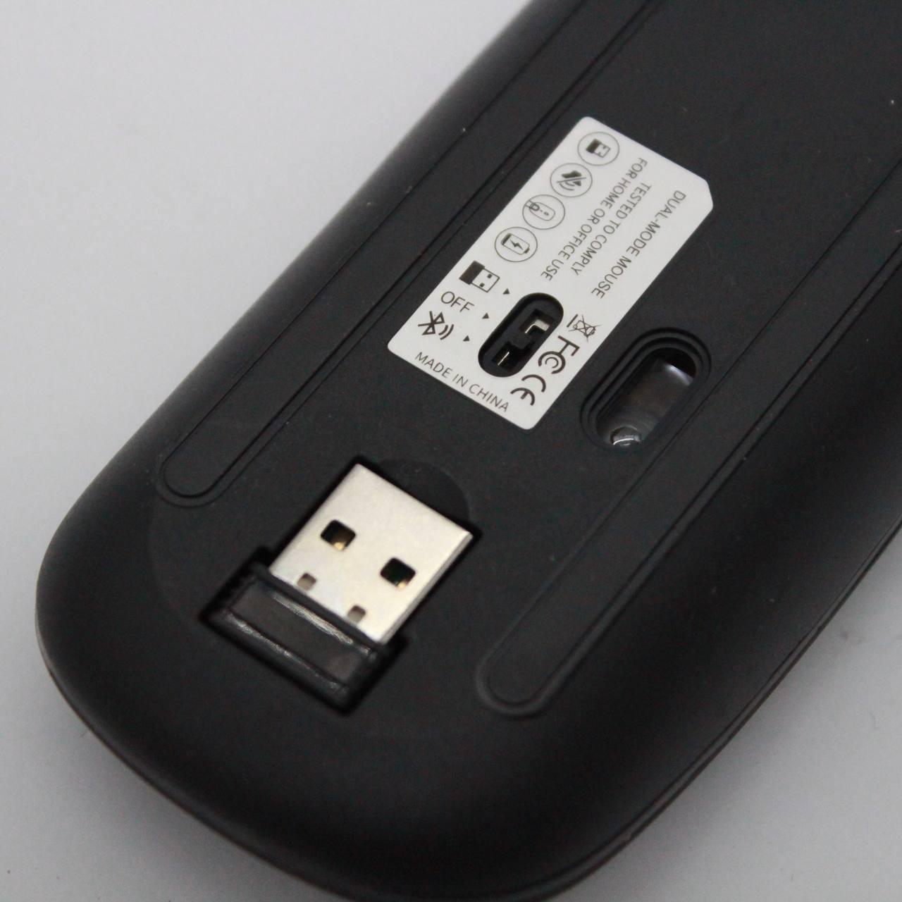 Бездротова миша з RGB підсвічуванням, Bluetooth, 1600DPI / Акумуляторна безшумна миша для ПК