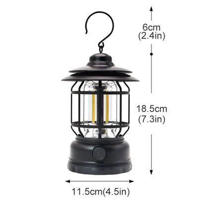 Підвісний кемпінговий ліхтарик-лампа USB, 1200mAh, K-20, Чорний / Світлодіодний акумуляторний ліхтар