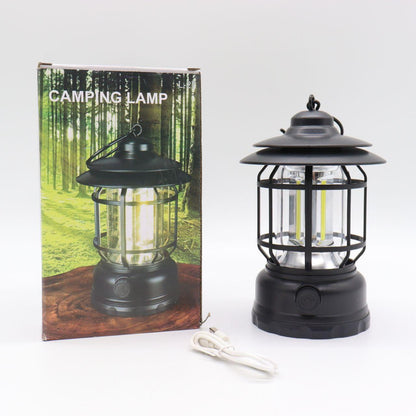 Підвісний кемпінговий ліхтарик-лампа USB, 1200mAh, K-20, Чорний / Світлодіодний акумуляторний ліхтар