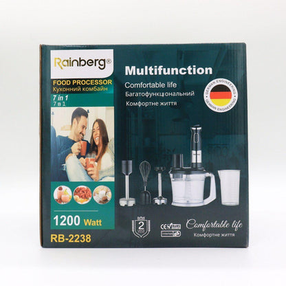 Блендер занурювальний 4в1 (1200Вт) Rainberg RB-2238 / Багатофункціональний блендер-подрібнювач / Ручний блендер