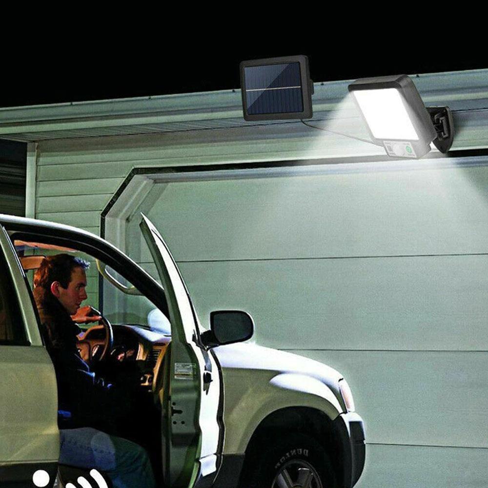 Вуличний ліхтар на сонячній батареї з датчиком руху + пульт T-09 / Настінний прожектор