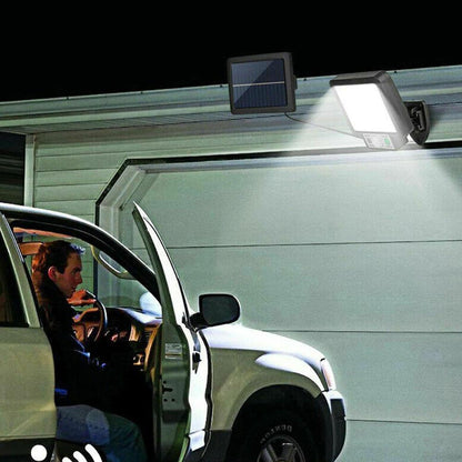 Вуличний ліхтар на сонячній батареї з датчиком руху + пульт T-09 / Настінний прожектор