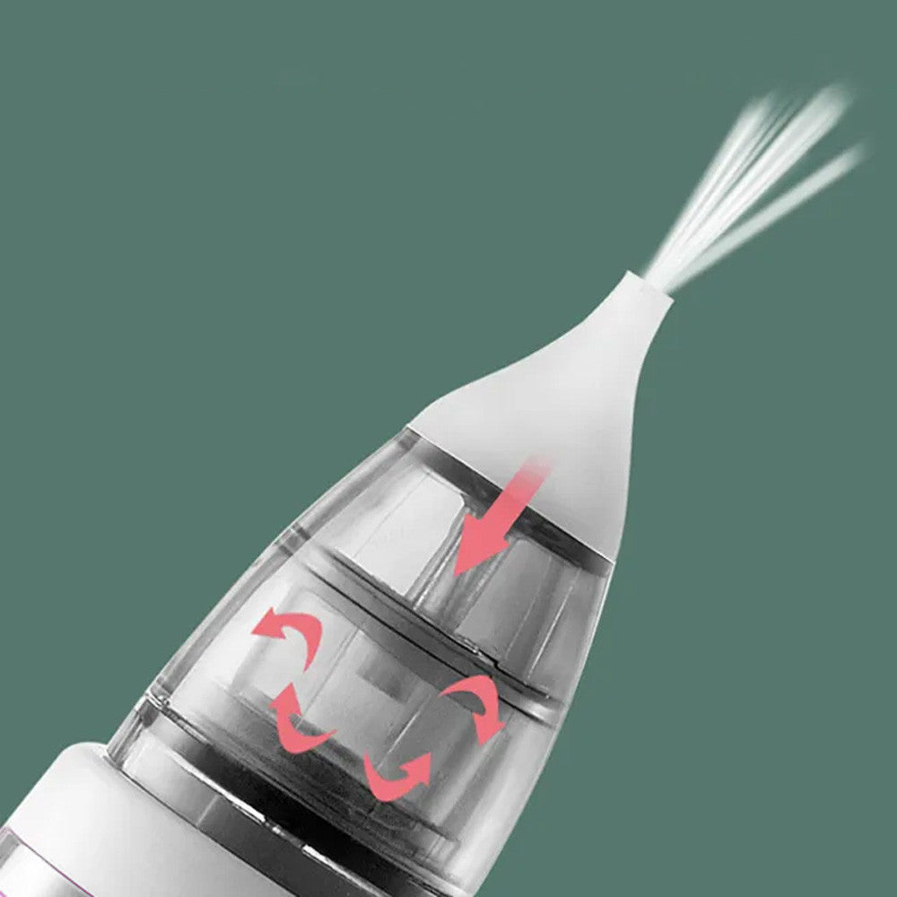 Дитячий акумуляторний аспіратор 2в1, + 3 насадки, BABY NOSE / Електронний назальний соплевідсмоктувач