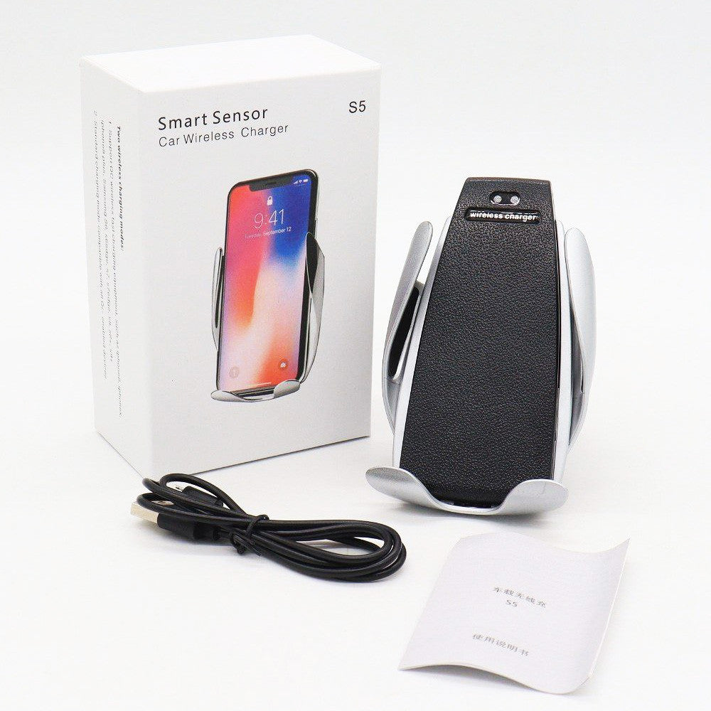 Універсальний автотримач із функцією бездротової зарядки Penguin Smart Sensor S5 / Автомобільний тримач