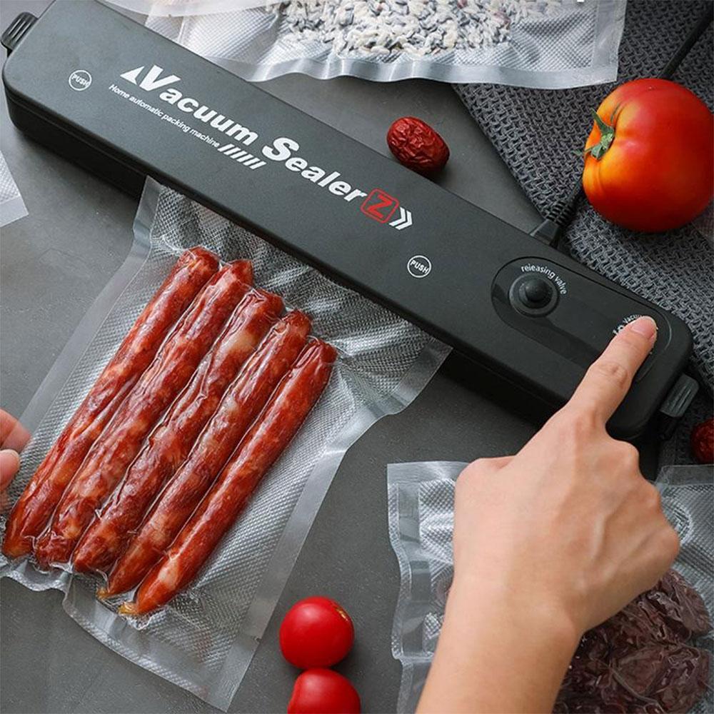 Кухонний вакуумний пакувальник харчових продуктів Vacuum Sealer, Чорний / Вакууматор