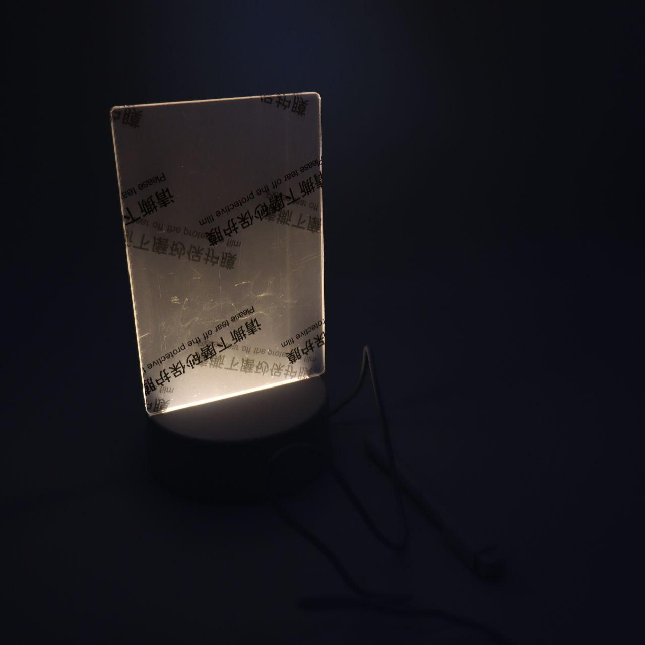 Світильник дошка для нотаток + маркер від USB, (15х10 см) LAMP 3D / Світлодіодний нічник планер для записів