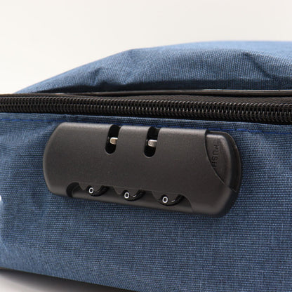 Дорожня сумка органайзер для зберігання документів 37х10,5х27 см, з кодовим замком, Home Cleaning, Синя