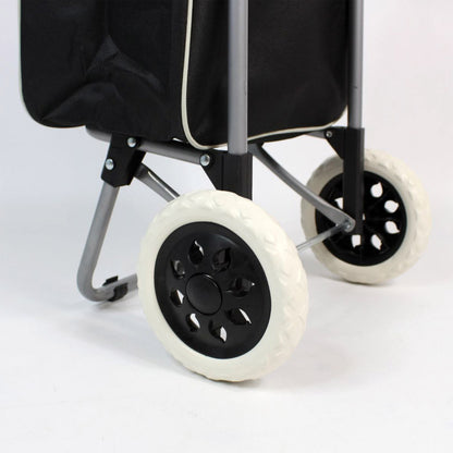 Сумка-візок на колесах до 130кг, 95х35х30см, Чорний / Сумка на колесах для покупок / Кравчучка для продуктів